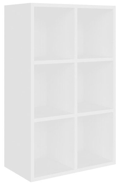 Bibliotecă/Servantă, alb, 66x30x98 cm, PAL