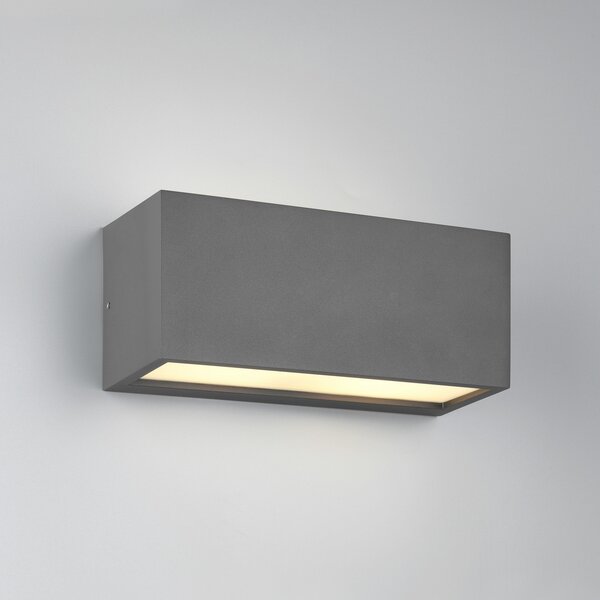 Trio Lighting Mayenne aplică de perete pentru exterior, antracit, up- & downlight,, reglabil, Negru, Aluminiu