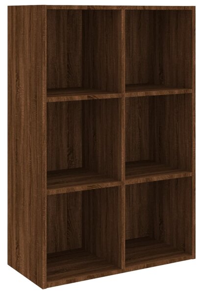 Bibliotecă/Servantă, stejar maro, 66x30x98 cm, lemn prelucrat