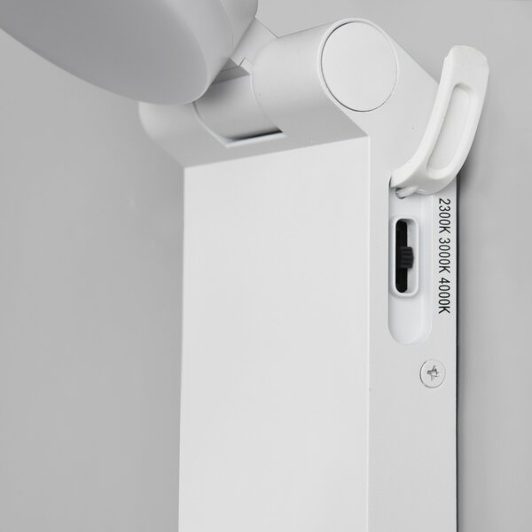 Trio Lighting Aplică de exterior cu LED Adour, alb mat, înclinabil, CCT, IP44, Alb, Aluminiu, Modern