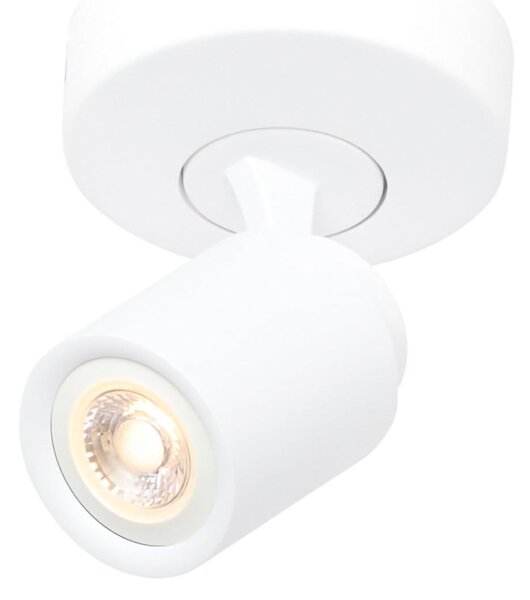 Freelight Spot de plafon Razza, alb, Ø 13 cm, metal, reglabil, Alb, Camera de zi / sufragerie, Metal, Modern