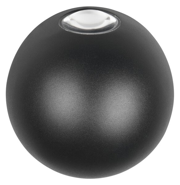 Trio Lighting Aplică de exterior cu LED Avisio, negru, 2 lumini, semicirculară, Negru, Aluminiu, Modern