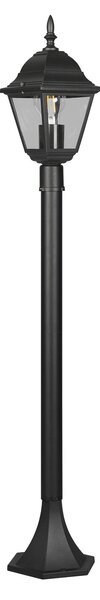 Trio Lighting Lumină de drum Livenza, negru, înălțime 100 cm, aluminiu, IP44, reglabil, Negru, Aluminiu, Antichitate