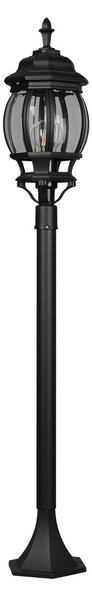 Trio Lighting Lumină de drum Elvo, negru mat, înălțime 100 cm, aluminiu, reglabil, Negru, Aluminiu, Antichitate