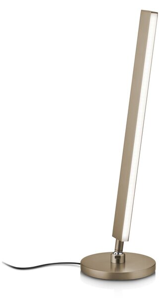 Knapstein Lampă de masă cu LED Kosma, efect bronz, CCT, control prin gesturi, reglabil, Bronz / Alamă Veche, Camera de zi / sufragerie, Alamă, Modern