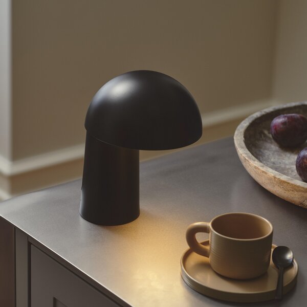 DFTP by Nordlux Lampa LED portabilă cu baterie Faye Portable, negru, dimabil, USB, reglabil, Negru, dormitor, Metal, Scandinavă