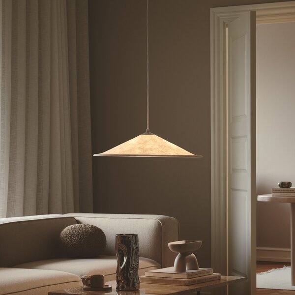 DFTP by Nordlux Suspensie Hill 55, Ø 55 cm, Tyvek, alb, reglabil, Alb, Camera de zi / sufragerie, Plastic, Scandinavă