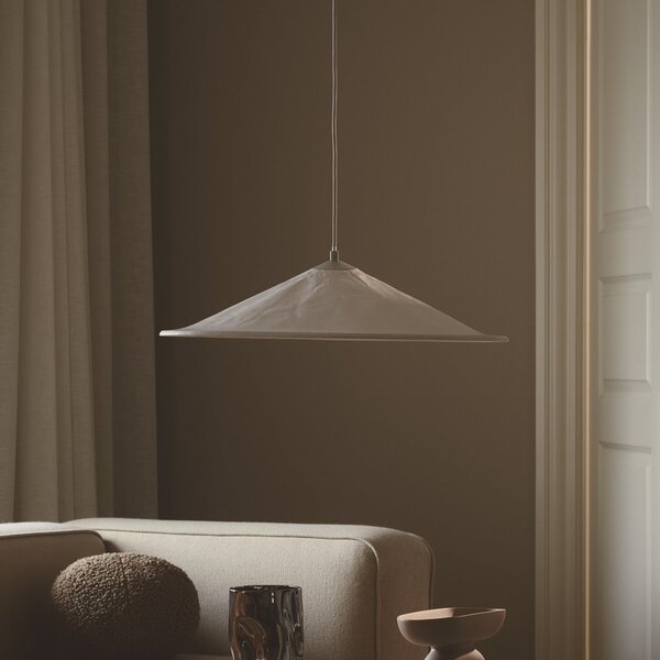 DFTP by Nordlux Suspensie Hill 55, Ø 55 cm, Tyvek, alb, reglabil, Alb, Camera de zi / sufragerie, Plastic, Scandinavă