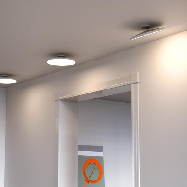 DFTP by Nordlux Plafonieră cu LED Kaito 2 Pro, Ø 40 cm, alb, distanțare, reglabil, Alb, Camera de zi / sufragerie, Plastic, Modern