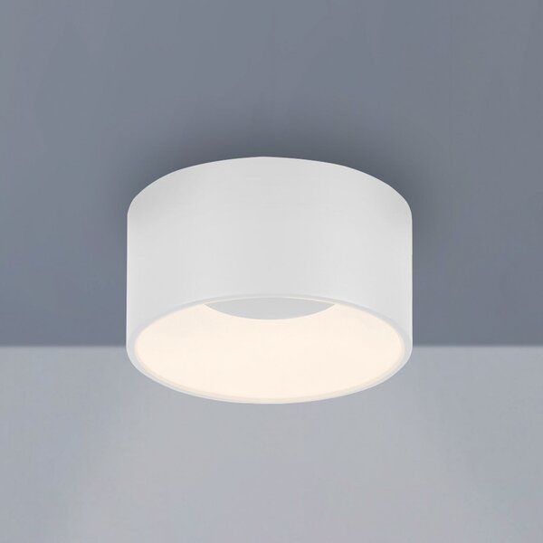 JUST LIGHT. GmbH DOAR LUMINĂ. Plafonieră cu LED Tanika, albă, Ø 16 cm, dimabilă, reglabil, Alb, Camera de zi / sufragerie, Plastic, Modern