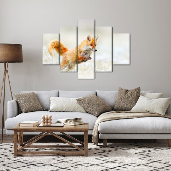 Tablou - Vulpe care sare (150x105 cm)