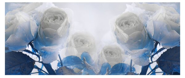 Tablou - Trandafir alb (120x50 cm)
