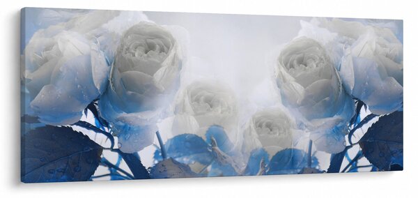 Tablou - Trandafir alb (120x50 cm)