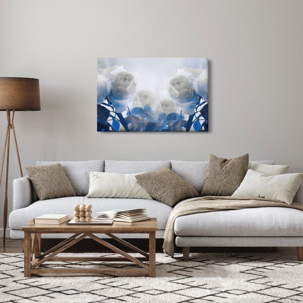 Tablou - Trandafir alb (90x60 cm)