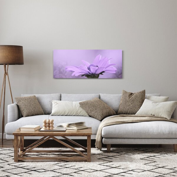 Tablou - Flori mov (120x50 cm)
