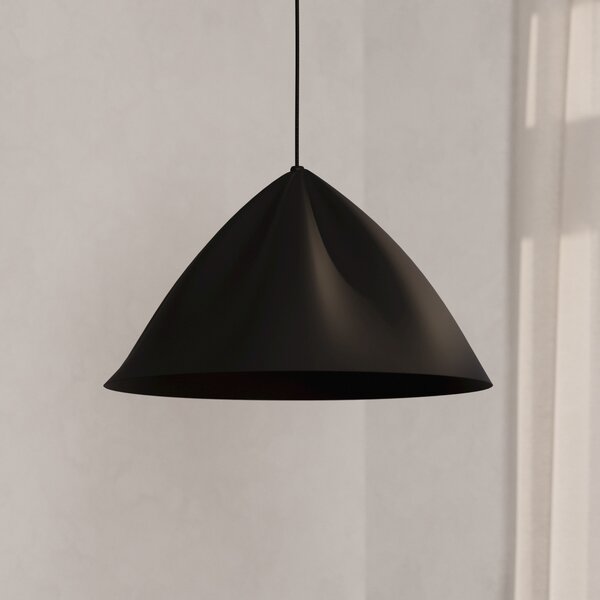 EGLO Lampă suspendată Podere, negru, reglabil, Negru, Camera de zi / sufragerie, Metal, Modern