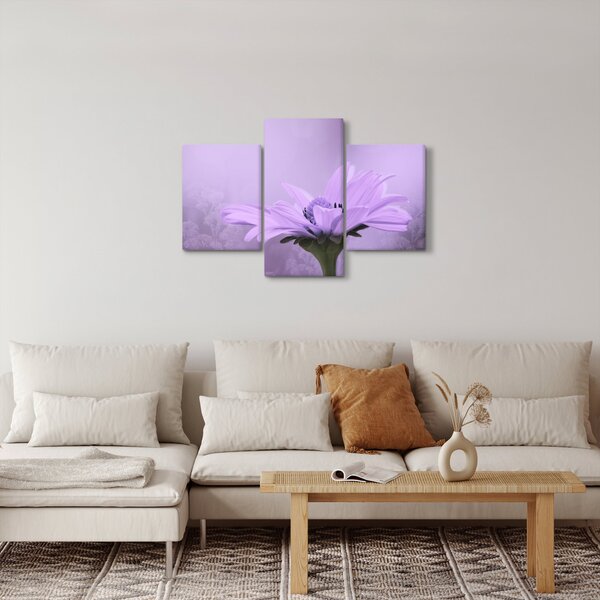 Tablou - Flori mov (90x60 cm)
