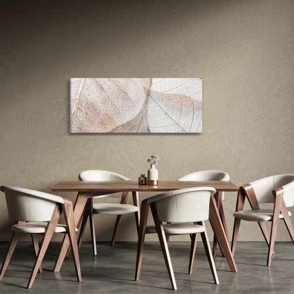 Tablou - Frunze bej (120x50 cm)