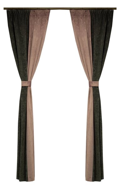 Set draperii Velaria catifea mov, 2x120x240 cm
