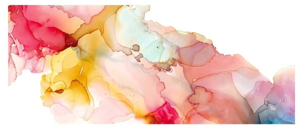 Tablou - Abstract din cerneală (120x50 cm)