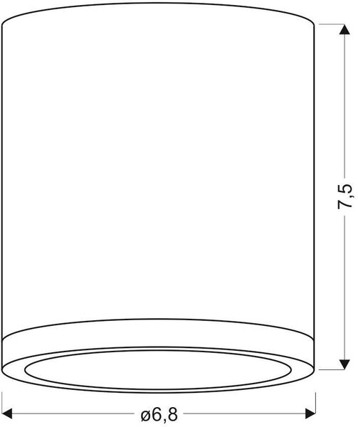 Candellux Tuba lampă de tavan 1x5 W alb-lemn 2273624