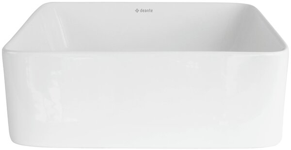 Deante Jasmin lavoar 34.5x34.5 cm pătrat de blat alb luciu CDJ_6U3S