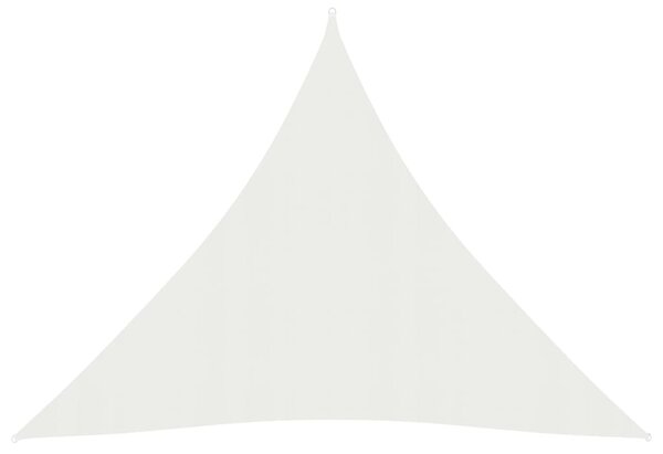 Pânză parasolar, alb, 6x6x6 m, HDPE, 160 g/m²
