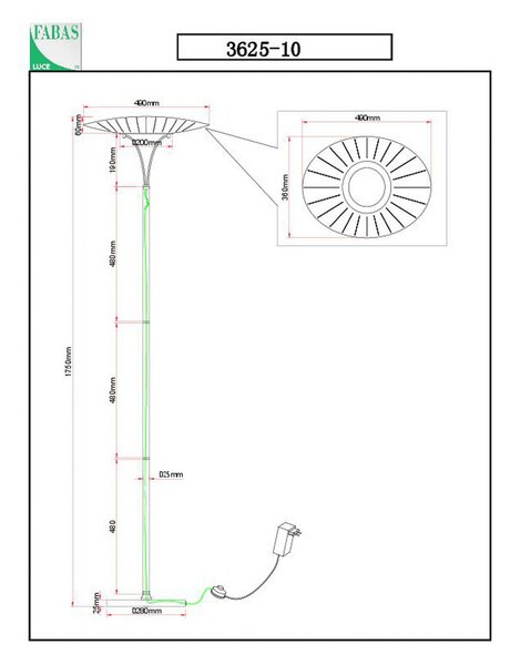 Fabas Luce LED lampă de podea Vela, alb/transparent, 175cm, acrilic, dimmer, reglabil, Alb, Camera de zi / sufragerie, Metal, Modern