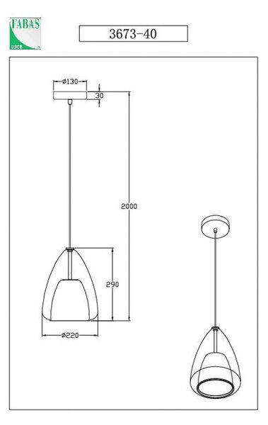 Fabas Luce Britton lampă suspendată, 1-lumină, gri-transparent, sticlă, reglabil, Transparent, Camera de zi / sufragerie, Sticlă, Modern
