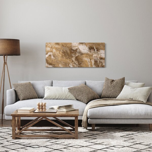 Tablou - Abstract maro (120x50 cm)