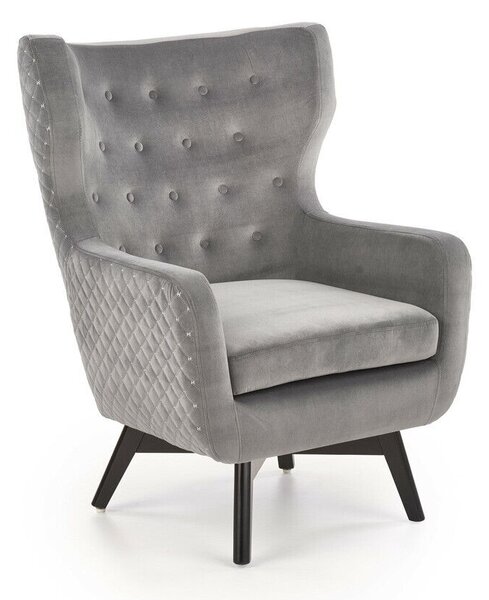 Fotoliu Houston 836, Gri, Negru, Tapiterie, 103x75x83cm, 18.5 kg