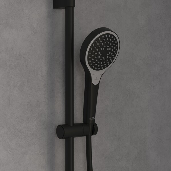 Villeroy & Boch Verve Showers set de duș perete negru TVS109007000K5