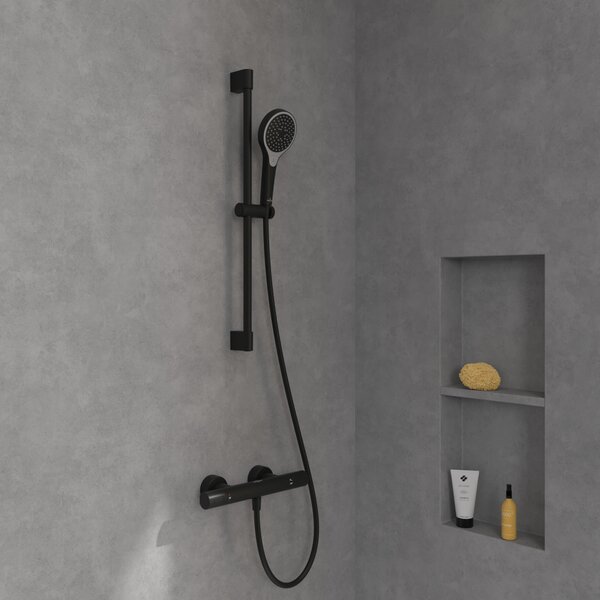 Villeroy & Boch Verve Showers set de duș perete negru TVS109007000K5