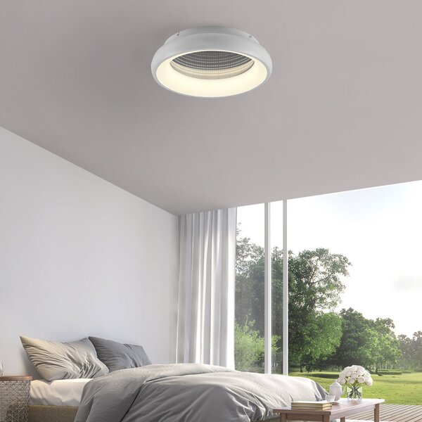 JUST LIGHT. GmbH Speccio LED plafonieră, CCT, telecomandă, reglabil, Alb, Bucătărie, Metal