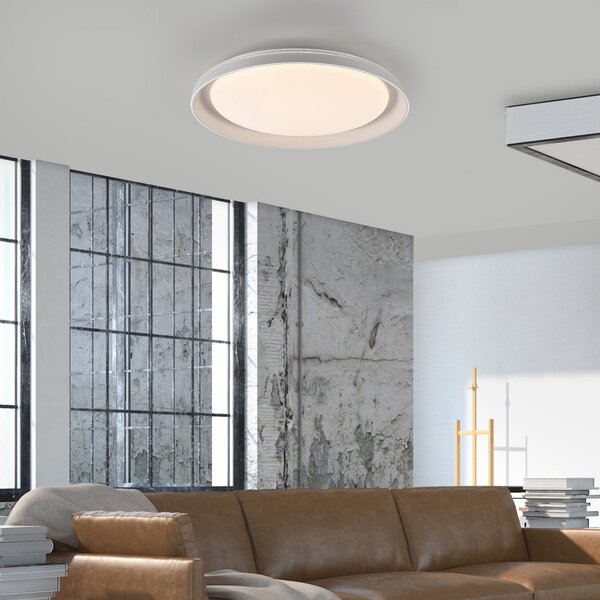 JUST LIGHT. GmbH Plafonieră Sati LED, plastic, alb, reglabil, Alb, Bucătărie, Plastic, Modern