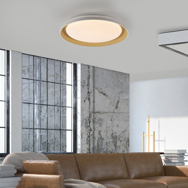 JUST LIGHT. GmbH Plafonieră Sati LED, plastic, alb/zahăr, reglabil, Alb, Bucătărie, Plastic, Modern