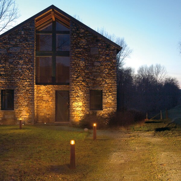 SLV Bornă luminoasă Rusty 70, culoare rugină, oțel, înălțime 70 cm, IP55, Maro / Rugină, Metal