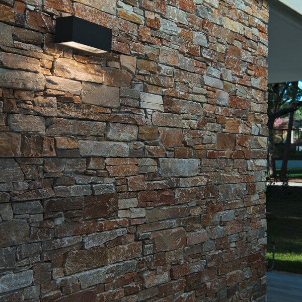 SLV Aplică de perete Box, antracit, aluminiu, lățime 22 cm, lumină orientabilă, reglabil, Negru, Aluminiu, Modern