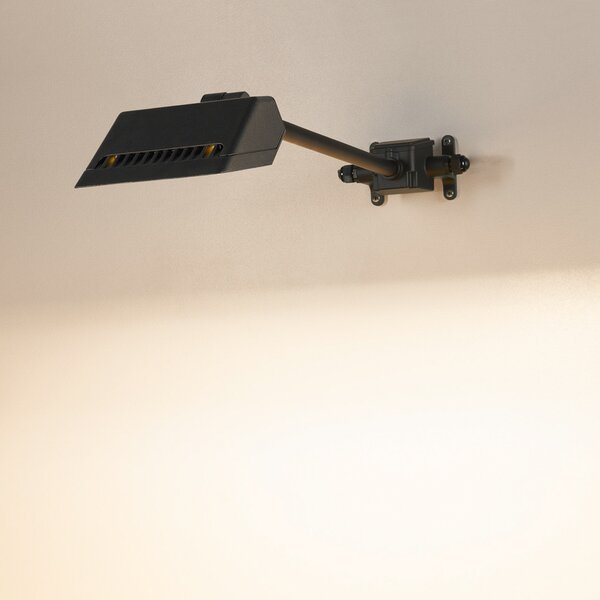 SLV LED lampă de perete Today Pro, negru, aluminiu, lungime 66,6 cm, Negru, Aluminiu, Modern
