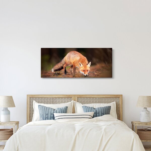 Tablou - Vulpe in pădure (120x50 cm)