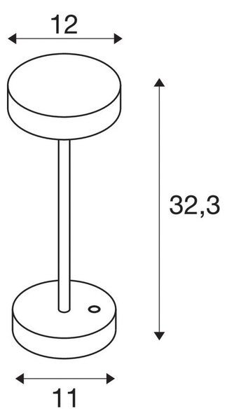 SLV Lampă LED reîncărcabilă Vinolina, rugină, CCT, aluminiu, înălțime 32,3, reglabil, Maro / Rugină, Aluminiu, Modern