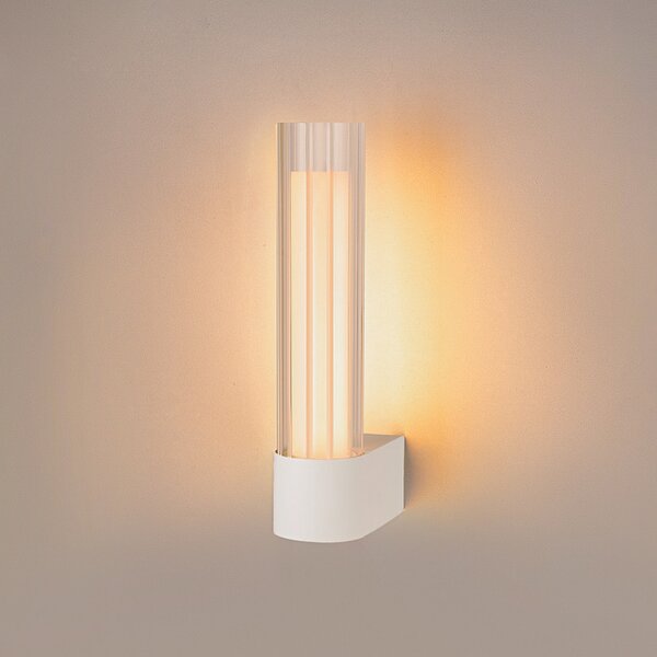 SLV Aplică de perete cu LED pentru baie Lygant, model simplu, alb, aluminiu, Alb, Baie, Aluminiu, Modern