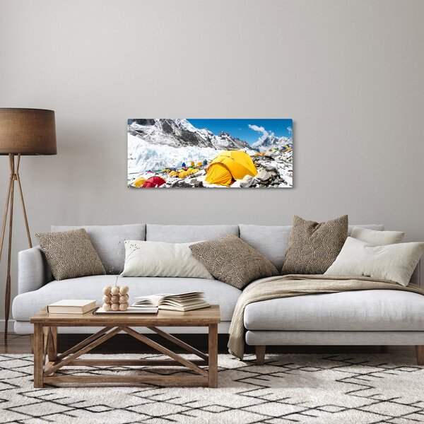 Tablou - Camping la munte (120x50 cm)