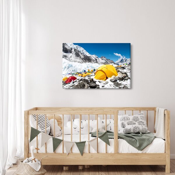 Tablou - Camping la munte (90x60 cm)