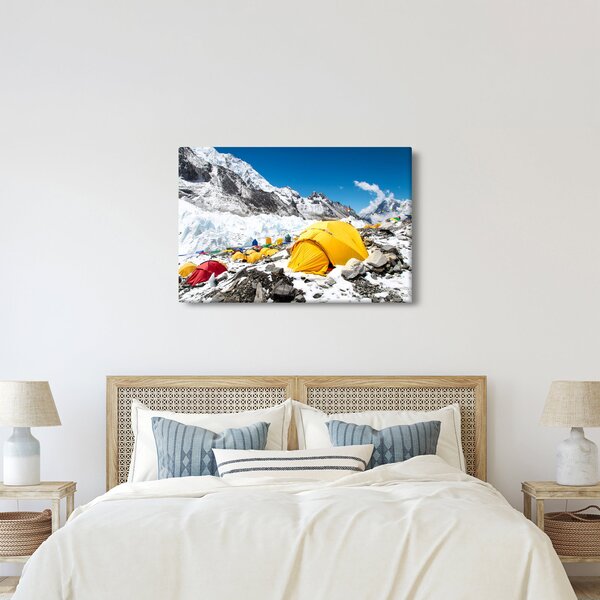 Tablou - Camping la munte (90x60 cm)