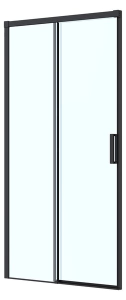 Oltens Breda uși de duș 110 cm culisantă negru mat/sticlă transparentă 21214300
