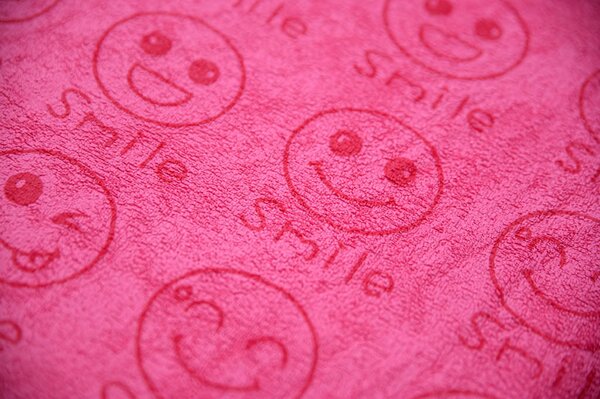 Prosop cu uscare rapida Culoare roz, SMILE
