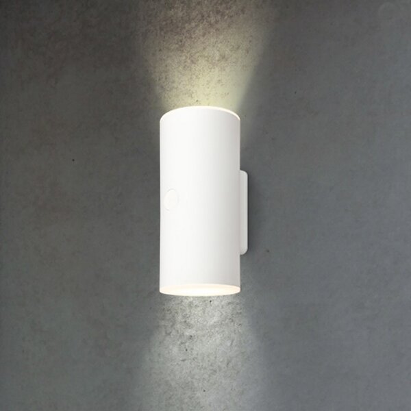 Briloner Lampă de perete LED reîncărcabilă pentru exterior 3786016, alb, variator, reglabil, Alb, Plastic, Modern, Priză de perete sus / jos