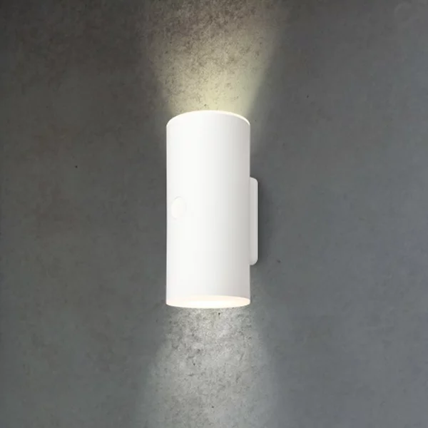 Briloner Lampă de perete LED reîncărcabilă pentru exterior 3786016, alb, variator, reglabil, Alb, Plastic, Modern, Priză de perete sus / jos