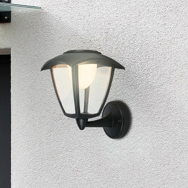Briloner LED reîncărcabilă în aer liber lumina de perete 3929015, negru, touch dimmer, reglabil, Negru, Metal
